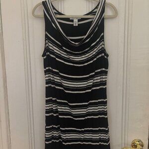 white house black market cowl neck dress